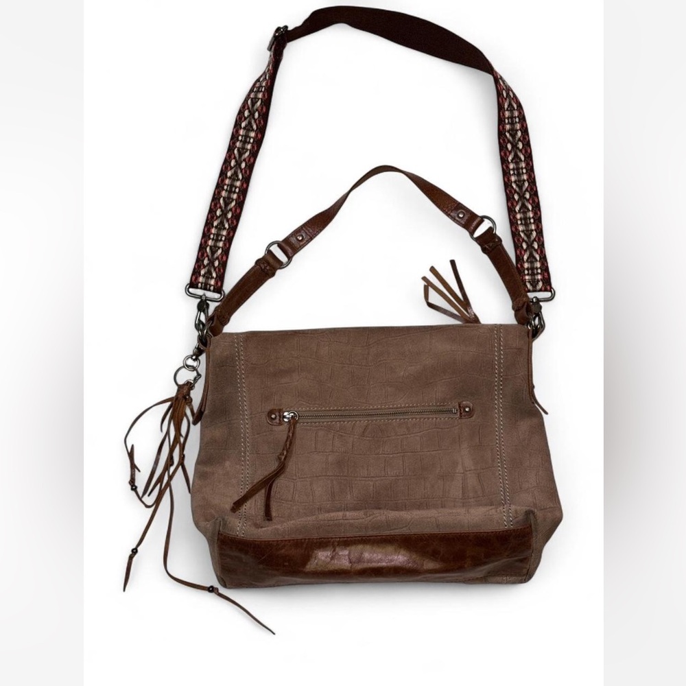 The Sak Ashland Suede Leather Large BoHo Shoulder Crossbody